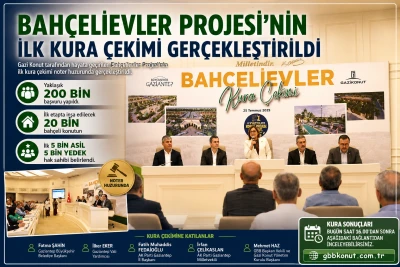Gaziantep&rsquo;te Bah&ccedil;elievler Projesi&rsquo;nin İlk Kurası &Ccedil;ekildi! 5 Bin Asil Hak Sahibi Belirlendi