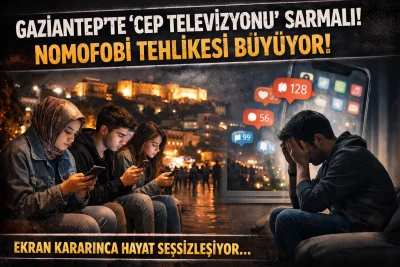 Gaziantep&rsquo;te &ldquo;Cep Televizyonları&rdquo; Hayatı Y&ouml;netiyor, Nomofobi Derinleşiyor