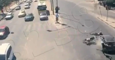 Gaziantep’te feci motosiklet kazaları kamerada