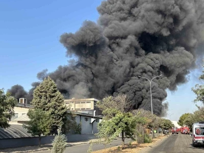 Gaziantep’te geri dönüşüm tesisinde büyük yangın
