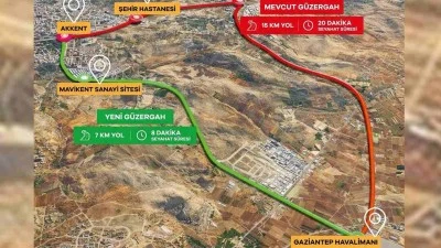 Gaziantep&rsquo;te Havalimanı Ulaşımı Kısaldı, Mavikent&ndash;Havalimanı Yolu Hizmete A&ccedil;ıldı