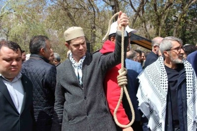 Gaziantep&rsquo;te İsrail&rsquo;in "idam yasası" protesto edildi