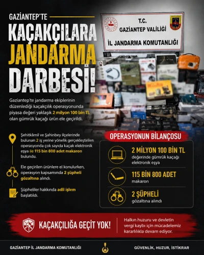 Gaziantep&rsquo;te Ka&ccedil;ak&ccedil;ılara Jandarma Darbesi!