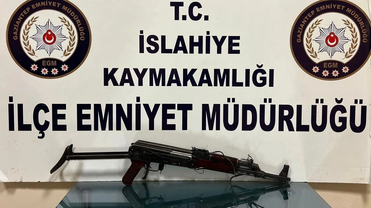 Gaziantep’te Kalaşnikof Operasyonu: 1 Kişi Gözaltında