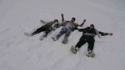 Gaziantep&rsquo;te kar sevinci