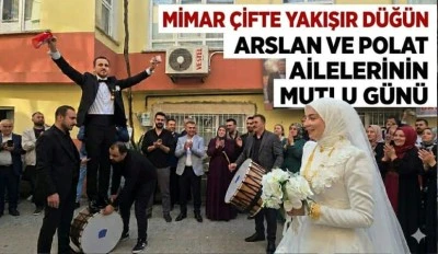 Gaziantep&rsquo;te mimar &ccedil;iftin mutlu g&uuml;n&uuml;!