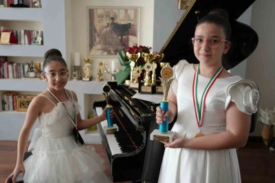 Gaziantep’te minik piyanistler dünya şampiyonu oldu
