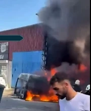 Gaziantep'te Sanayi Sitesinde Korkutan Yangın