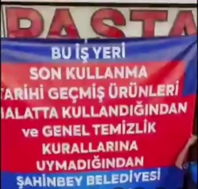 Gaziantep’te şok görüntü! Pastane kapatıldı