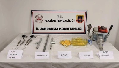 Gaziantep&rsquo;te Tarihi Eser Ka&ccedil;ak&ccedil;ılığı ve Ka&ccedil;ak Kazıya Jandarma Operasyonu