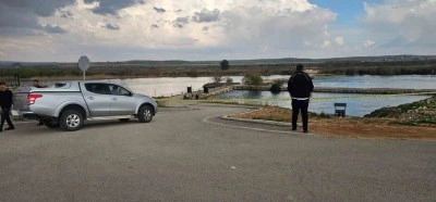 Gaziantep&rsquo;te yağışlar sonrası Fırat Nehri&rsquo;nde su seviyesi y&uuml;kseldi