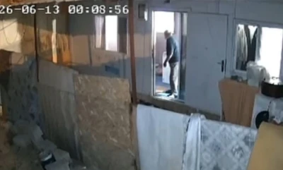 Gaziantep&rsquo;teki 4.6&rsquo;lık deprem anı g&uuml;venlik kameralarında
