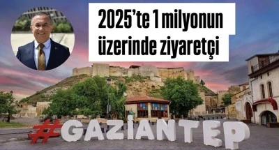 Gaziantep turizm verileri a&ccedil;ıklandı. 2025&rsquo;te 1 milyonun &uuml;zerinde ziyaret&ccedil;i