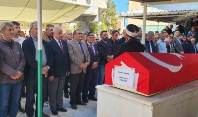 Gaziler derneği başkanına son görev
