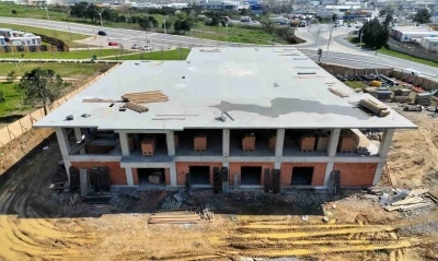 Gebze&rsquo;de yeni itfaiye binasında &ccedil;alışmalar y&uuml;zde 60&rsquo;a ulaştı
