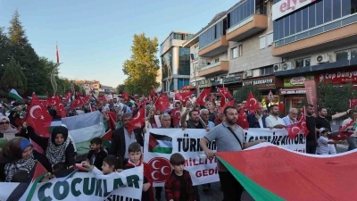 Gediz’de Filistin’e destek yürüyüşü: &quot;Zulme karşı susmayacağız&quot;
