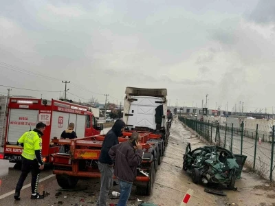 Gemlik Serbest Bölge yolunda kaza: 1 ağır yaralı
