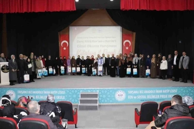 Gen&ccedil; Nida Kur&rsquo;an-ı Kerim&rsquo;i G&uuml;zel Okuma Yarışması finali yapıldı
