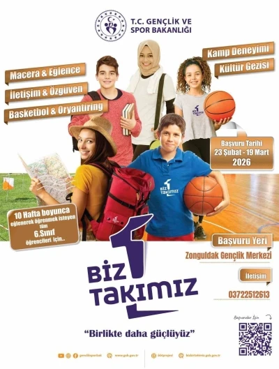 Gen&ccedil;lik ve Spor Bakanlığı&rsquo;nın "Biz Bir Takımız Projesi" Zonguldak&rsquo;ta başlıyor
