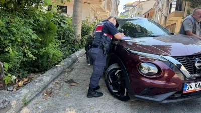 Geri kayan otomobil ağaca &ccedil;arpı: 3 yaralı
