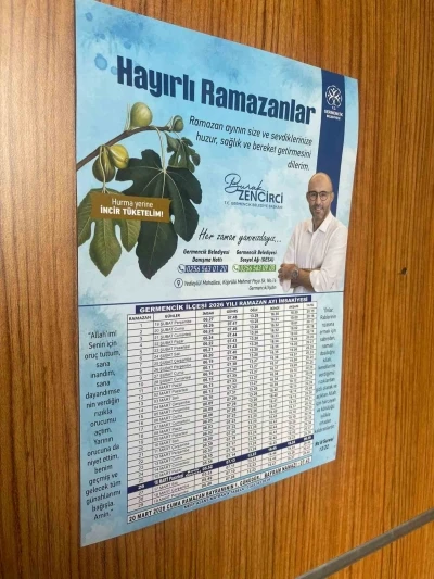 Germencik Belediyesi&rsquo;nin imsakiyelerinde incir vurgusu
