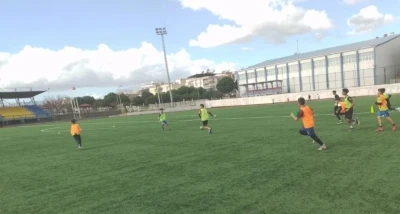 Germencik Belediyesporlu minikler tatilde sahayı boş bırakmadı
