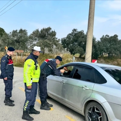 Germencik&rsquo;te jandarma bayram boyunca sahadaydı
