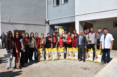 Germencik’te lise öğrencilerinden anlamlı bağış
