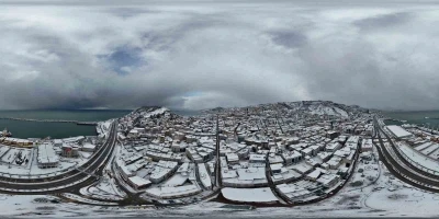 Giresun&rsquo;da kar sonrası kartpostallık manzaralar ortaya &ccedil;ıktı
