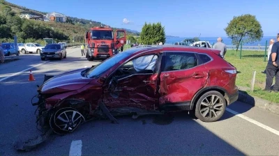 Giresun’da kavşakta kaza: 3 yaralı
