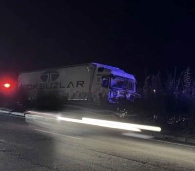 Giresun&rsquo;da tır aydınlatma direğine &ccedil;arptı, şof&ouml;r hayatını kaybetti
