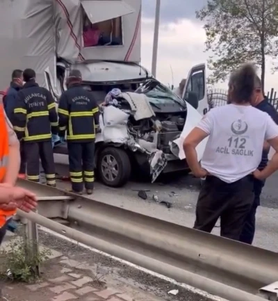 Giresun’da trafik kazası : 1 ölü,1 yaralı
