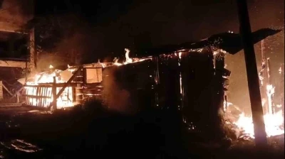 Giresun’da yangında 1 ton fındık kül oldu
