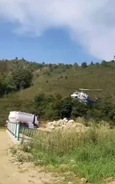 Giresun semalarındaki helikopter merak uyandırdı
