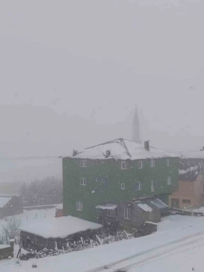 Giresun yaylaları beyaza büründü
