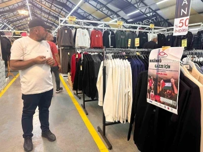 Giyimkent esnafından Gazze’ye destek
