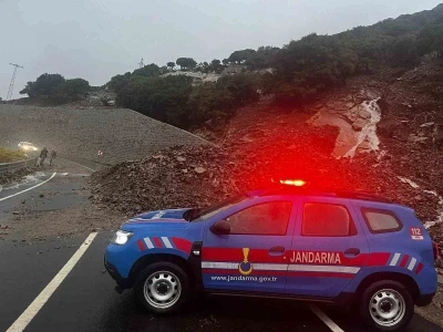 Gökçeada’da sele teslim olan bölgeler dron ile görüntülendi
