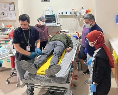 Gölbaşı Devlet Hastanesi’nde turkuaz kod tatbikatı yapıldı
