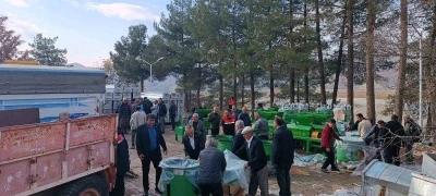 Gölbaşı’nda çiftçilere makine ve ekipman desteği
