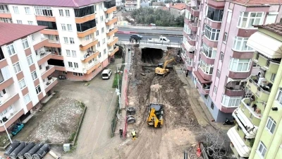 G&ouml;lc&uuml;k Ulaşlı&rsquo;da inşa edilen alt ge&ccedil;it projesiyle ulaşım kesintisiz hale gelecek
