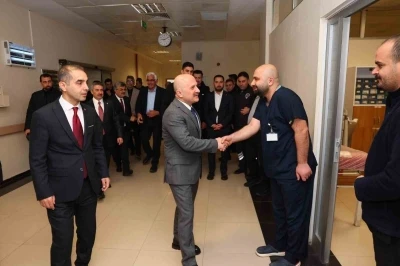 G&ouml;rev başındaki personellerin bayramı kutlandı

