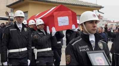 G&ouml;rev şehidi polis memuru Fatih Oral son yolculuğuna uğurlandı
