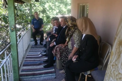 Göreve başladı ilk durağı şehit yakını ve gazi oldu
