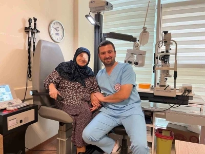 G&ouml;zlerine ışığı bu kez doktor torunu verdi
