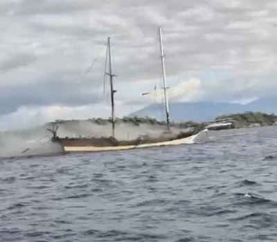 Gulet tekne küle döndü
