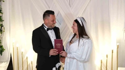 Gülseren-Eray Gökçe çifti hayatını birleştirdi
