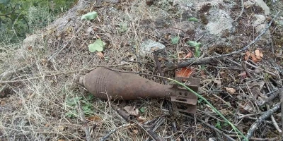 Gümüşhane’de 1. Dünya Savaşı’ndan kalma patlamamış havan mermisi bulundu
