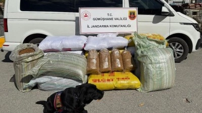 Gümüşhane'de operasyon: 530 kilo ele geçirildi