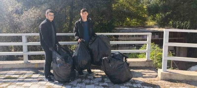 Gümüşhane’de üniversite öğrencileri Harşit Çayı’nı çöplerden arındırdı
