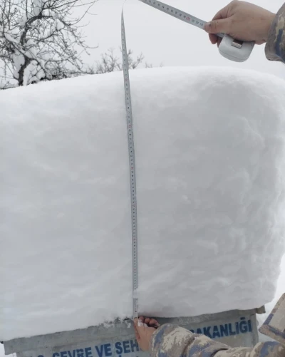 G&uuml;m&uuml;şhane&rsquo;de yoğun kar yağışı sonrası yayınladığı videoyla yardım istedi
